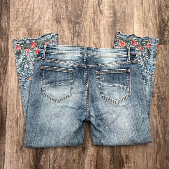 Anthropologie Driftwood Boho Embroidered Candace Jeans - Picture 6 of 8